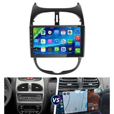 4+32G Android 14 GPS Autoradio Für PEUGEOT CC 206 2001-2008 Citroen C2 2002-2010