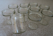 10 350 ml Einmachgläser  Marmeladengläser Sturzgläser Einweckglas ohne Deckel