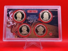 Kursmünzensatz United States Mint 2008, 4 Präsideten-Dollar-Münzen PP