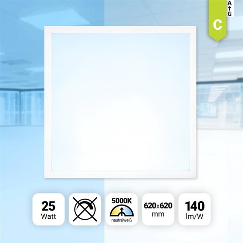 Led panel 62x62cm neutralweiß - led,