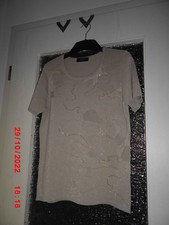 Ovanti Glow Pullover Gr. 42 beige/Glanzgarn/Strass NEU