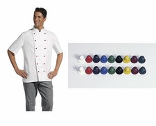 SET Kochjacke inkl. Knöpfe Gr.42-64 Damen 36-58 Bäckerjacke Kochbekleidung 