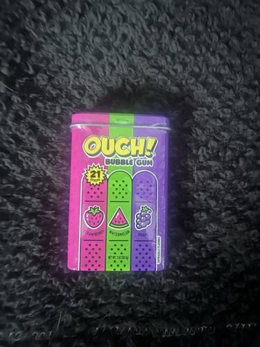 Ouch bubble gum tin and - bubble,