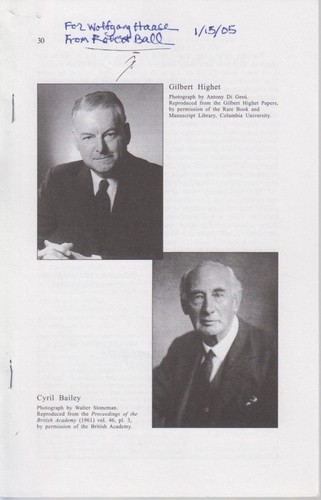 The correspondence gilbert - correspondence,