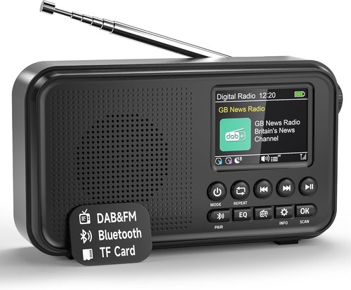 Tragbares dab - tragbares, radio,