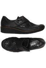 Rieker Halbschuh Damen Slipper feste Schuhe Gr. EU 39 Leder Schwarz #sw8v2d8