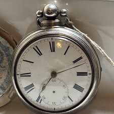 Silber Sicherungen Taschenuhr Spindelgehäuse Silber London 1825 funktioniert einwandfrei
