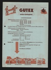 AICHEN, Prospekt 1960, GUTEX Dämm-Bitum-Platten Holzfaser-Isolierbauplatten
