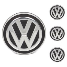 4x ORIGINAL VW Nabendeckel Felgendeckel Ø 5,5cm GOLF 7 POLO 6 TROC 6C0601171 XQI