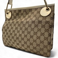 Gucci Schultertasche Canvas Beige Gg Canvas