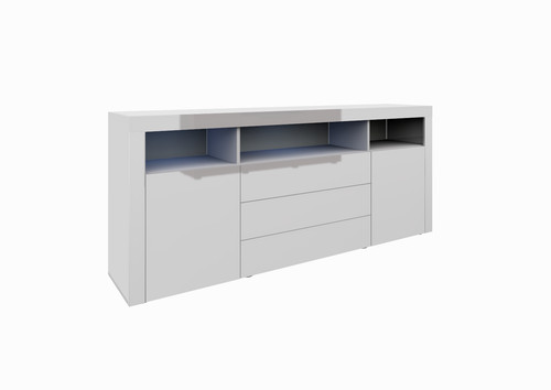 Sideboard 166cm kommode weiß - 166cm,