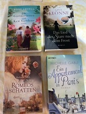 4 Tolle Romane Frauenliteratur, Apartment Paris Gärtnerinnen Romeo, Liebe 🤩😻￼
