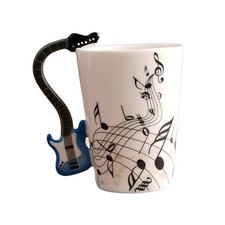 NEU Keramik Musik becher Gitarre Violine Klavier Stil Kaffeetasse Geschenke