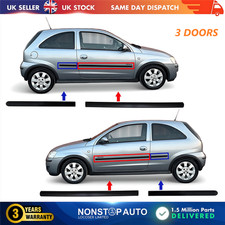 4X Tür Zierleisten Verkleidung Vorne und Hinten L&R Für Opel Corsa C 2001-2006