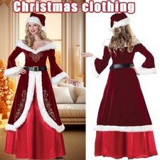 Damen Weihnachtsfrau Cosplay Kostüm Santa Claus Deluxe Erwachsener Weihnachts