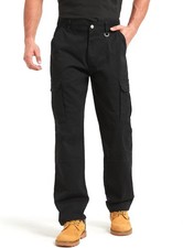 Zylioo Cargohose Herren Extra Lang Langbein Chino Größe M Schwarz Taktisch