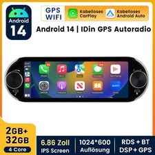 1DIN 6,86 Zoll IPS Touchscreen