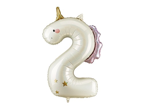 Balon foliowy cyfra - balon, 2