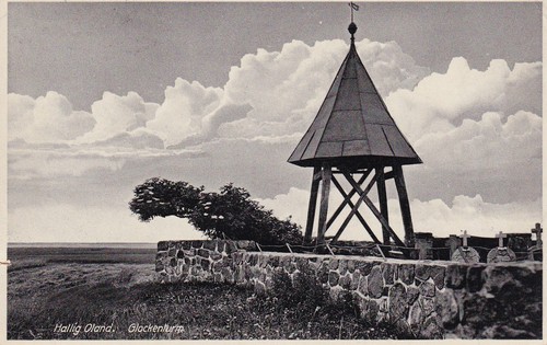 Postkarte hallig oland - -, /