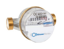 Kaltwasserzähler 1/2" Wasseruhr QN 1,5 m³ 110mm Uhr NEU geeicht 2025.