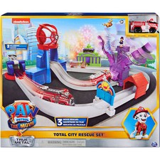 Spin Master Paw Patrol, True Metal Total City Rescue Movie Rennstrecken-Set
