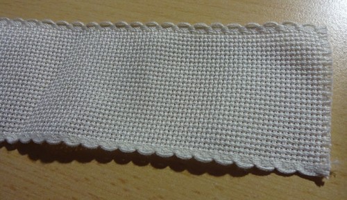 Stickband aidastoff natur - stickband,