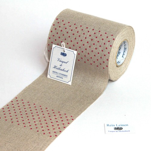 Leinenband 10 cm breit - -,