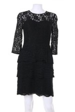 WHISTLES Lace Dress Peplum 10 = D 36 black