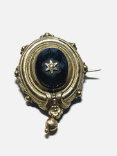 Antik Biedermeier Brosche