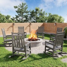 6pcs Poly Lumber Rocking Chair