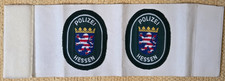 Polizei HESSEN Patch ARMBINDE 70er ZIVILFAHNDER grün Polizeiabzeichen Abzeichen