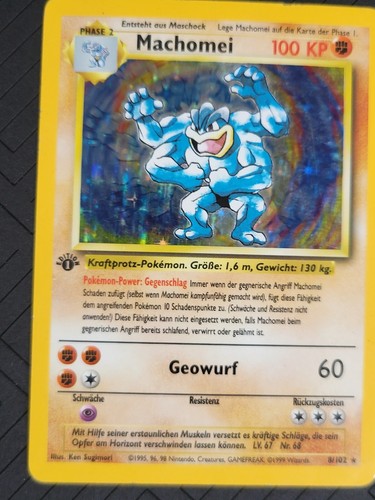 Pokemon karte machomei 1st - machomei,