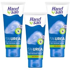 Handsan Handcreme 5% Urea 24h 3x 75ml Intensiv Nagelpflege für trockene Hände