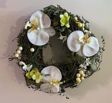 Türkranz mit Orchidee "Phalaenopsis" Kombi aus Kunst- und Trockenblumen