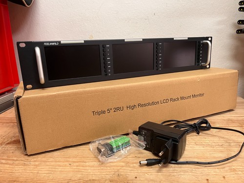 Feelworld 3x5 zoll monitor - monitor, 2u