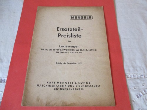 Mengele ladewagen - mengele,