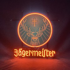Jagermeister 24"x20" Neon Sign Bier Bar Leuchtreklame Wand Dekor Neonleuchte