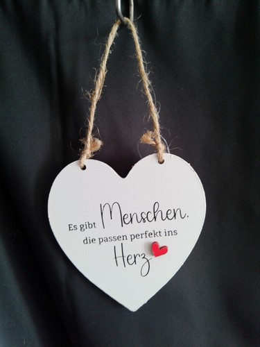 Deko-Herz/Spruch/aufgesetztes