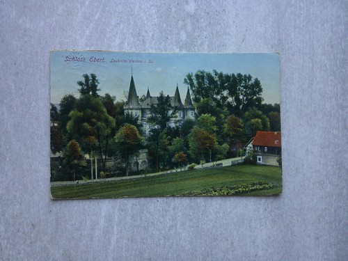 Leubnitz schloss ebert - ak,