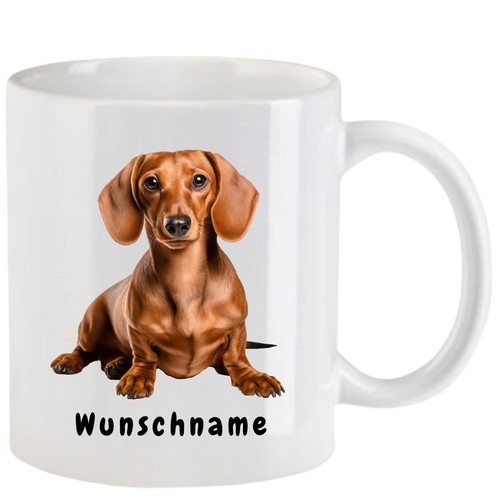 Tasse mit dackel kurzhaar - kurzhaar,