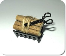 Miniatur Kamin-Zubehör, 3er-Set, Neu