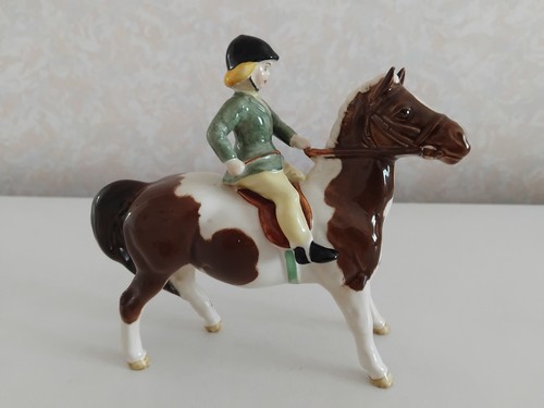 Beswick pferd mädchen auf - beswick,