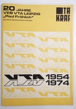 20 Jahre VEB VTA Leipzig TAKRAF 1974 Tagebau Förderanlagen Transportanlagen 