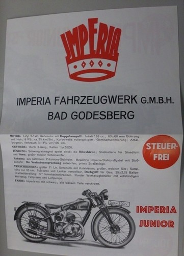 Imperia 1933 prospekt bad - 1933,