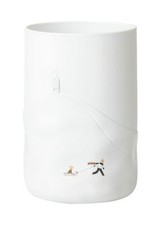 Schneetag Vase "Hundeschlitten" Blumenvase - Räder Design