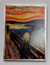 Solomon Islands Münz-Barren 1/2$ 2014 60x45 mm 58,6g "Der Schrei" Edvard Munch