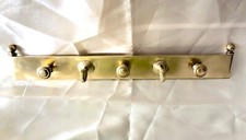 Messing Garderobe Hakenleiste 50er/60er Jahre, Mid Century