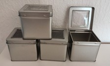 4 Blechdosen Ca. 7x7x7,5cm