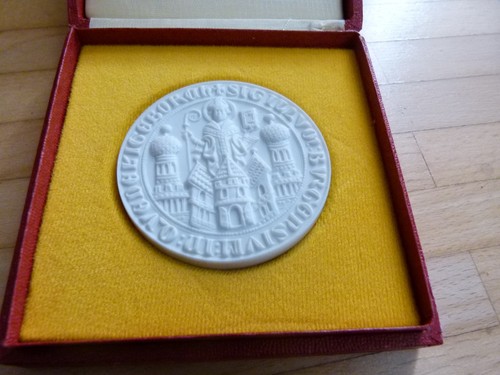 44635 porzellan medaille - porzellan-medaille, ok