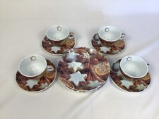 Weihnacht Kaffee Service 12 teilig ppd Andrea Tilk Perzellan